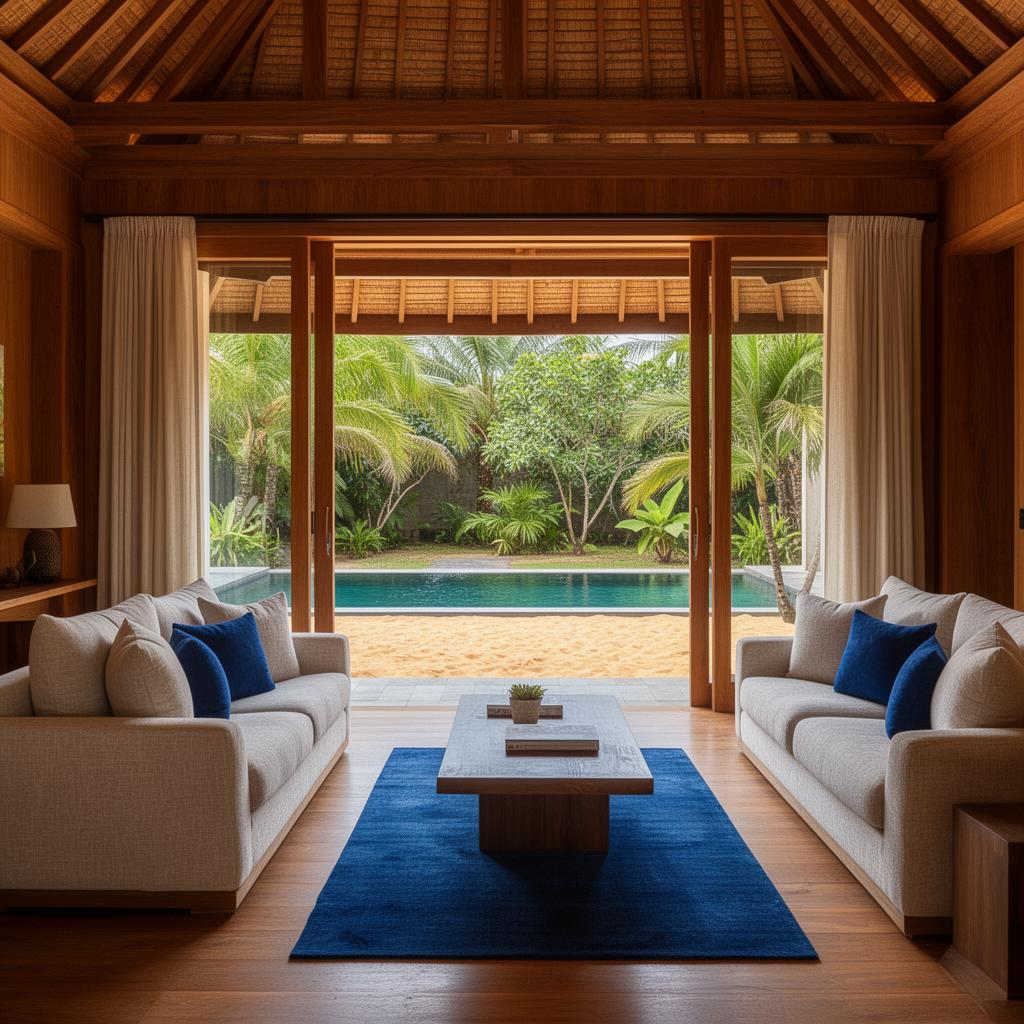 Tropisch villa interieur